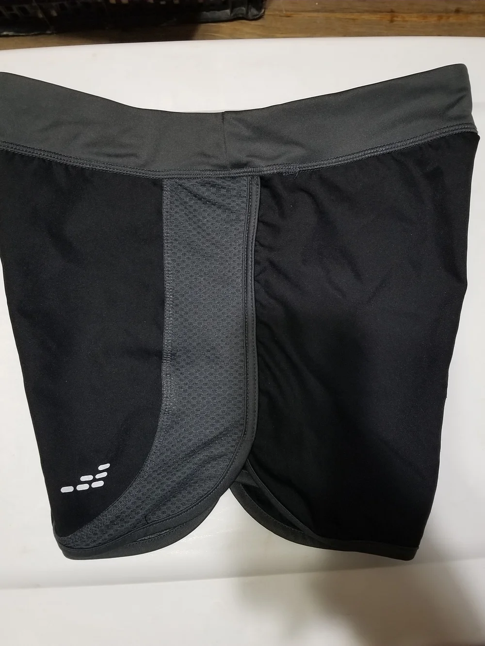 BCG Kid's XL Black and Gray Athletic Mesh Shorts